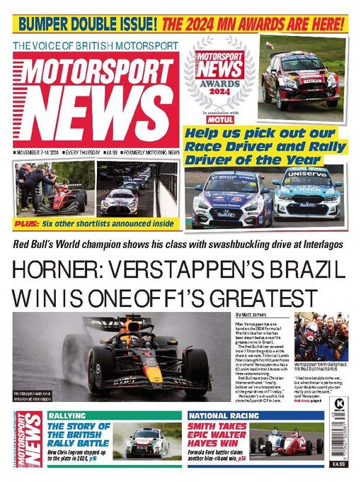 Title details for Motorsport News by Kelsey Publishing Ltd - Available